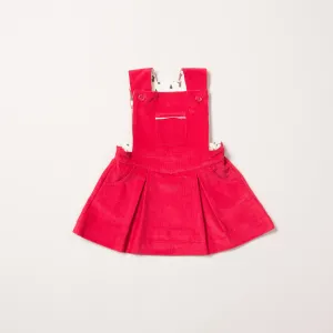 Raspberry Woodland Adventure Pinafore Dress