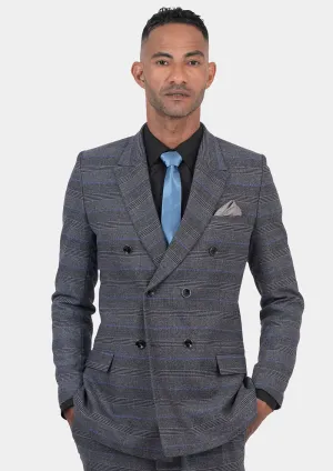 Rockafeller Dark Grey Prince of Wales Jacket