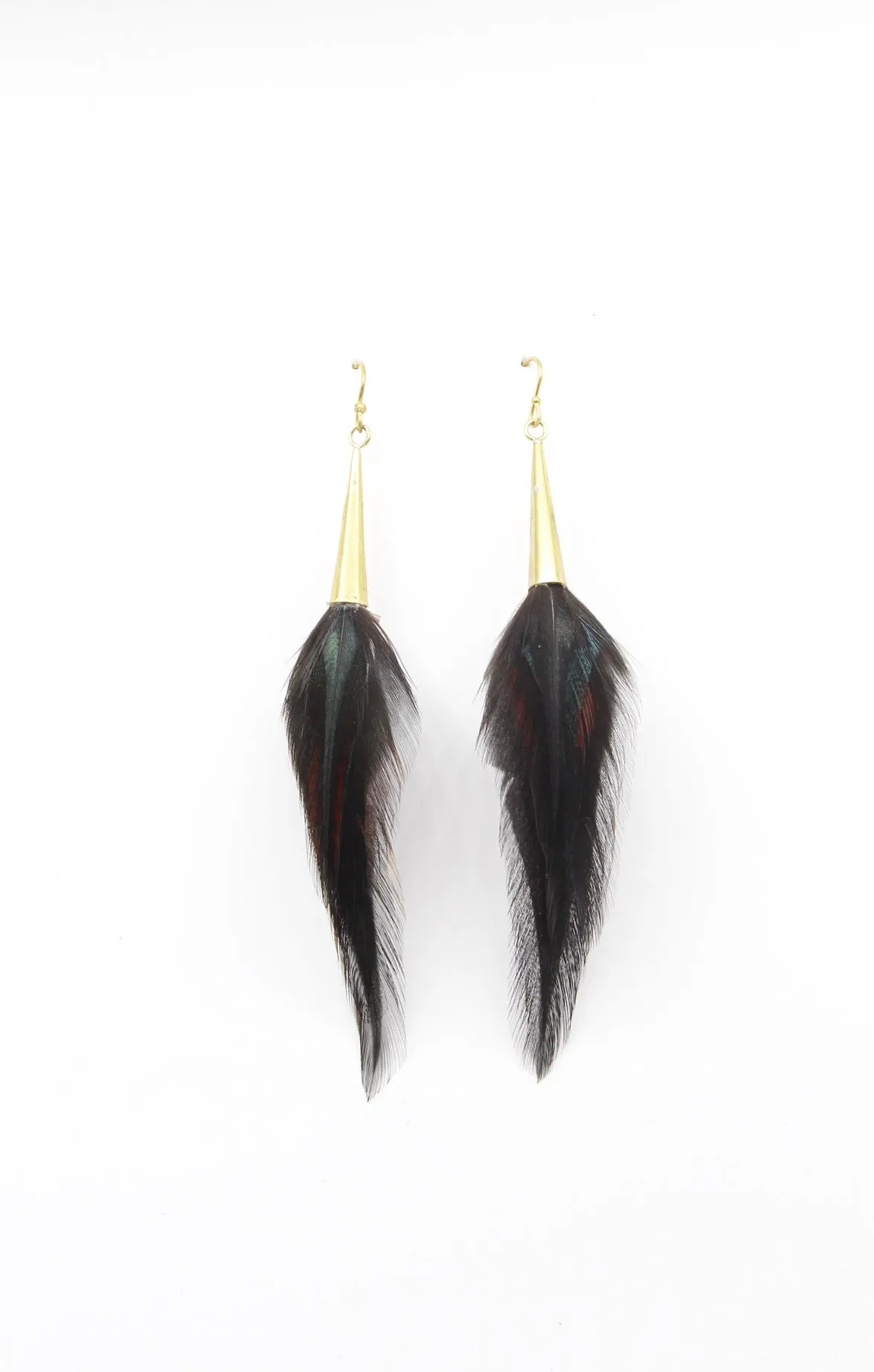 Single Feather Earrings