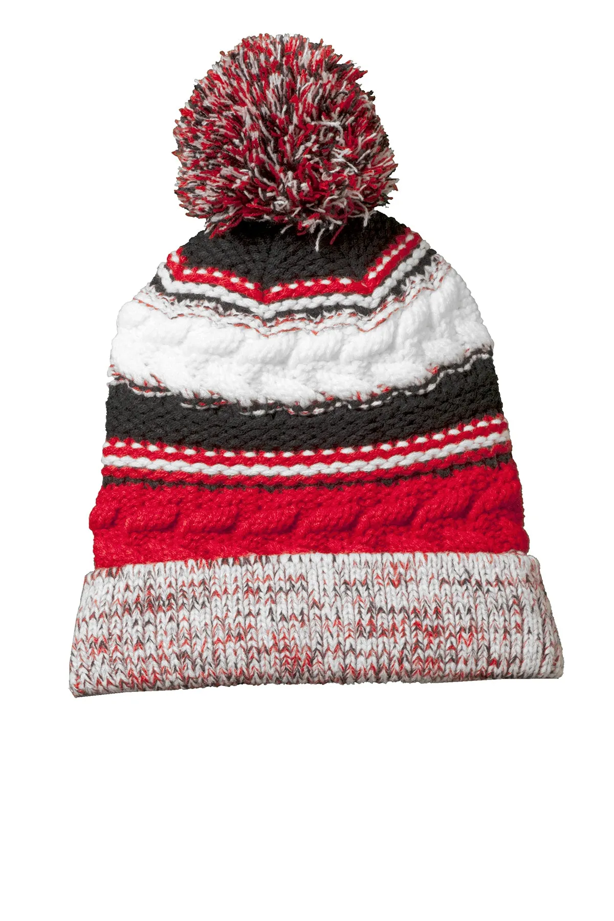 Sport-Tek Multicolor Pom Pom Beanie