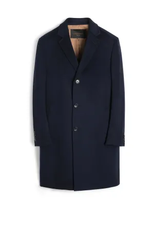 ST-PIERRE NAVY CASHMERE OVERCOAT