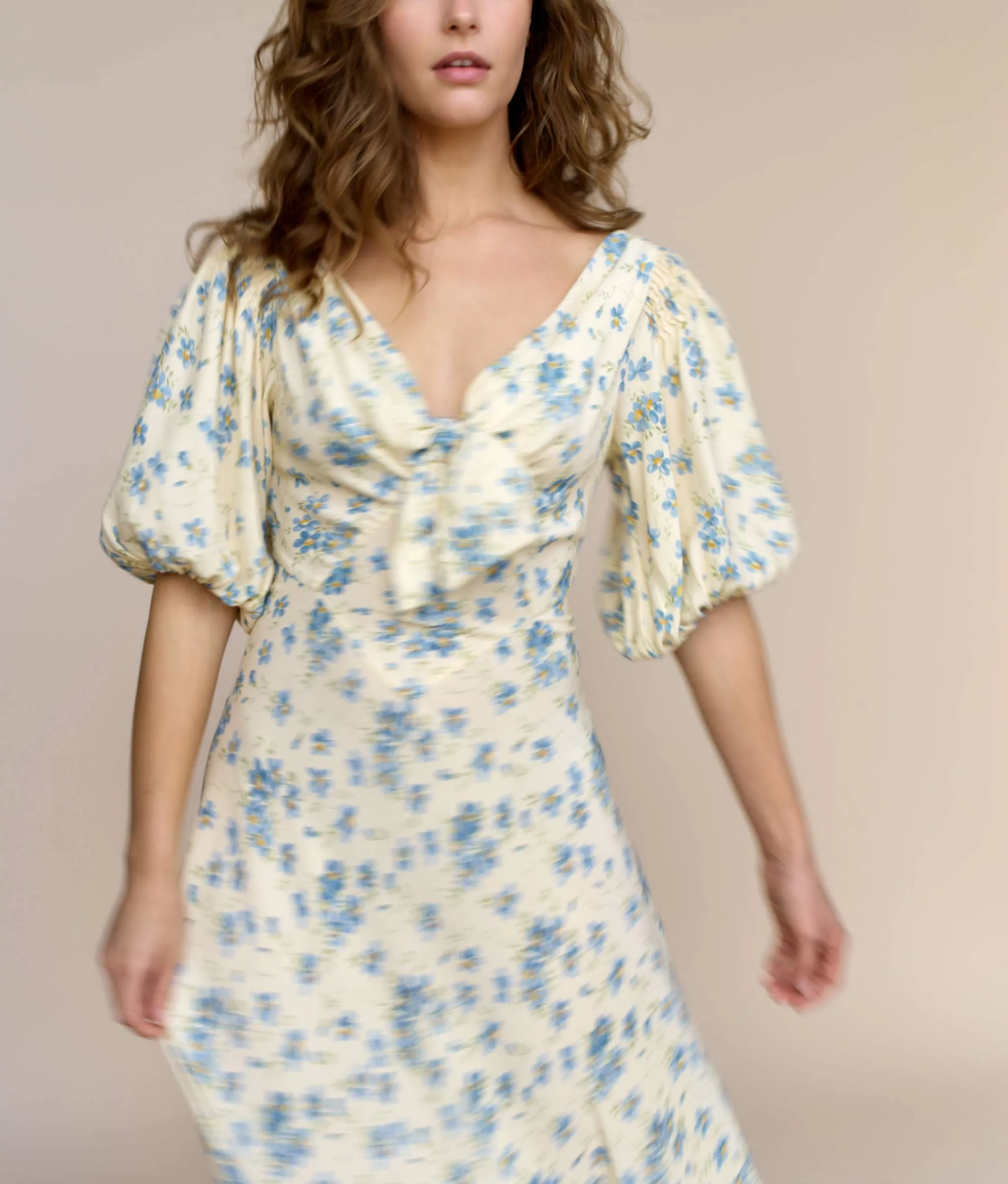 The Honey Dress | Lilies in Bloom Silk