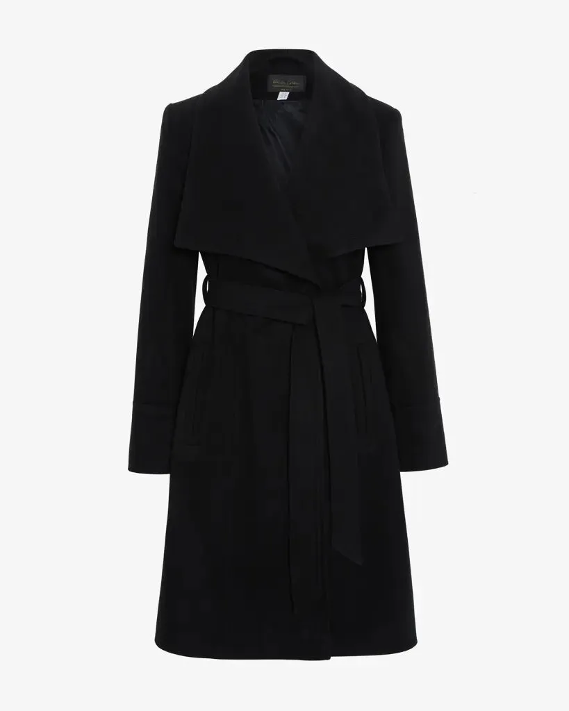 Waterfall Lapel Double Breasted Duster Coat