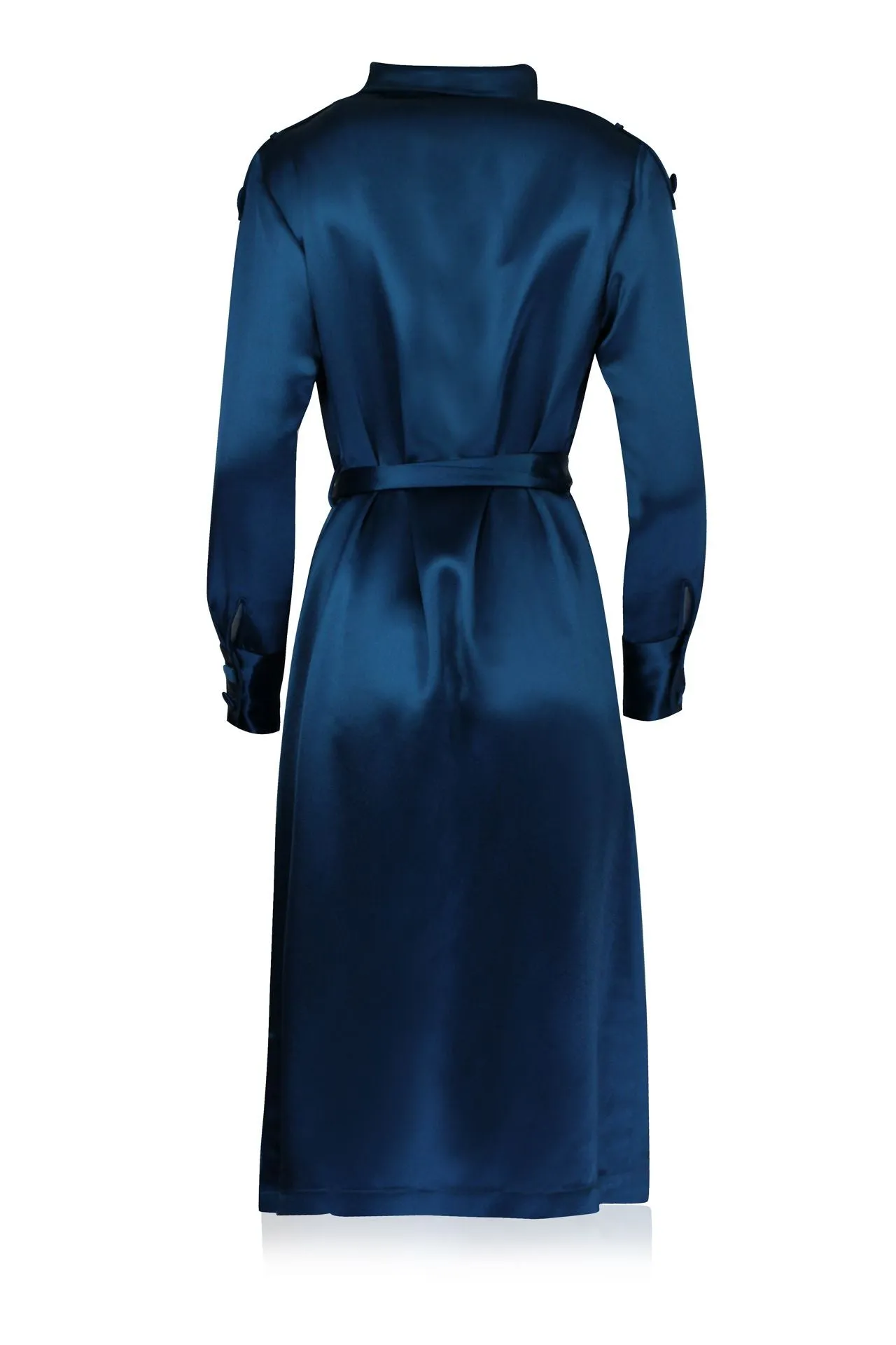 Women Trench Coat In Blue