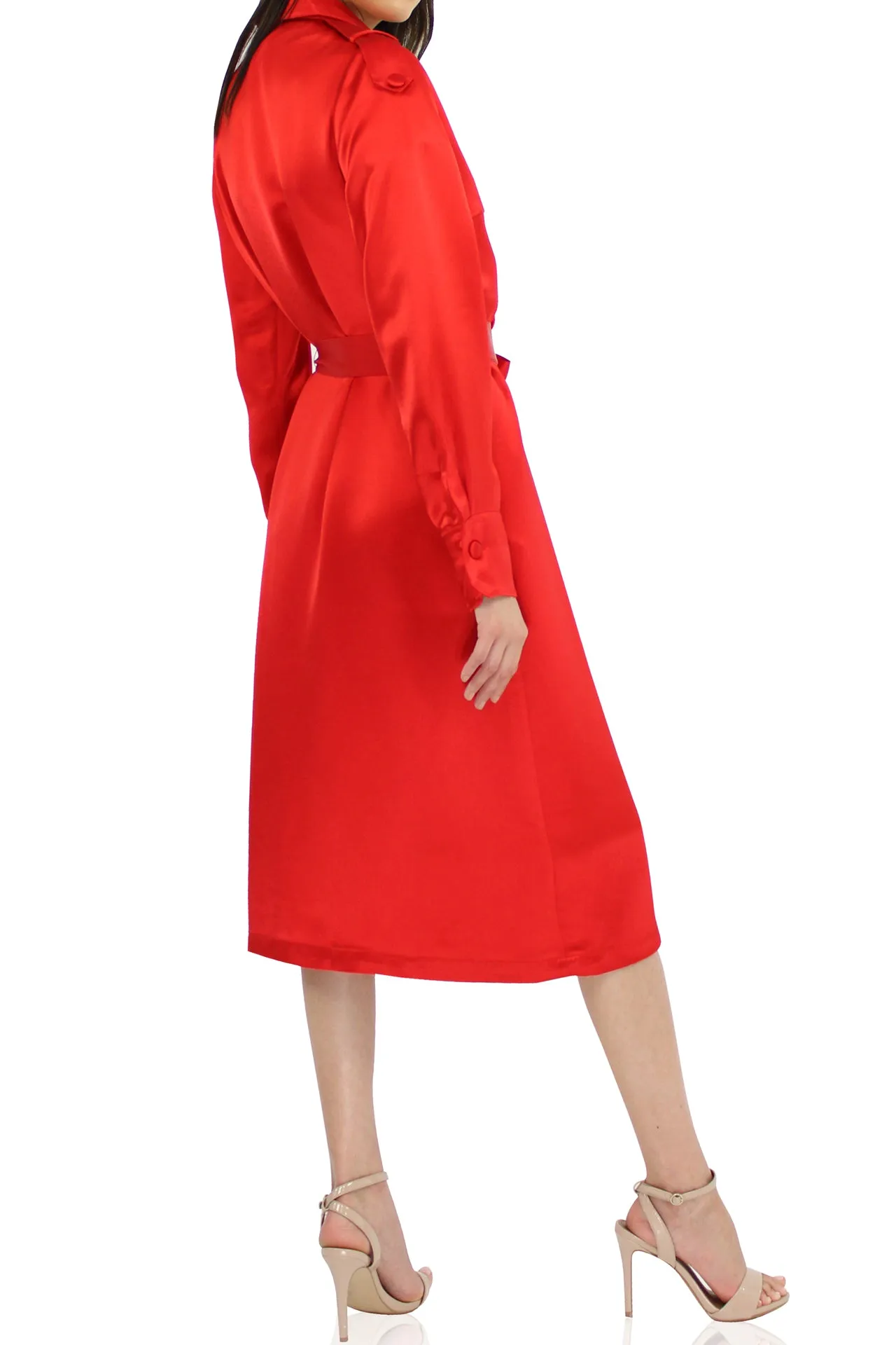 Women Trench Coat In Sunset