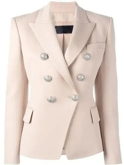 Women’s Double-Breasted Blazer, Pink