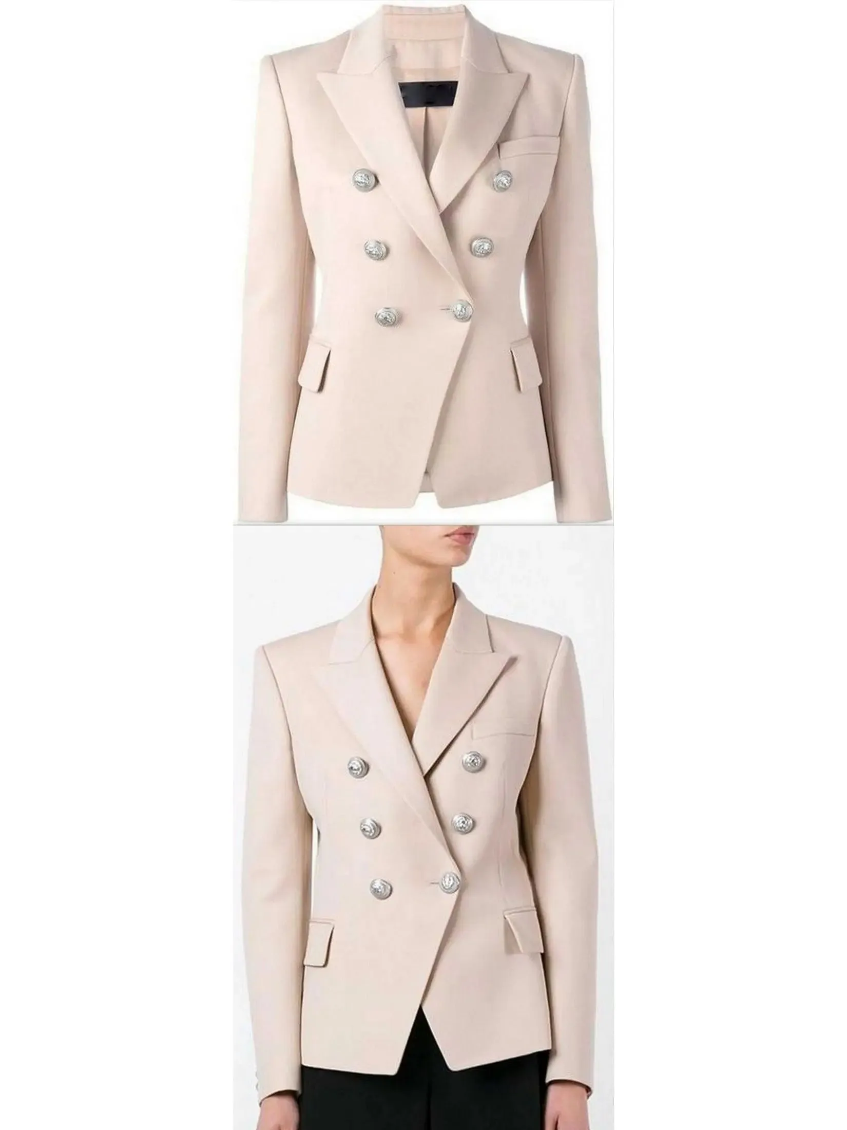 Women’s Double-Breasted Blazer, Pink